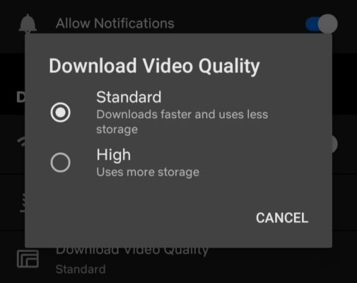 Netflix Download Video Quality