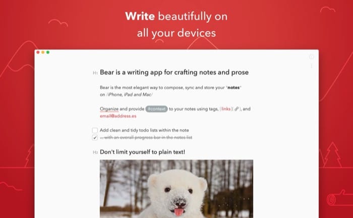 bear note-taking app for mac