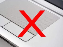 disable touchpad