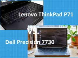 dell precision 7730 vs lenovo thinkpad p71