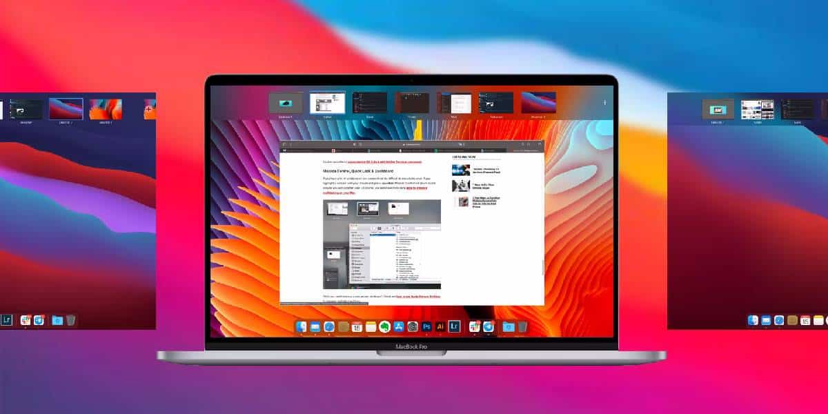macbook multiple desktops