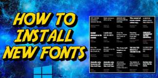 install fonts on windows pc