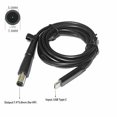 HP laptop type C PD cable